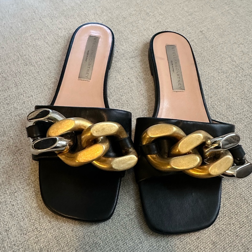 Stella McCartney Falabella Chain Sandals - Picture 2 of 6